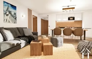 Nice 2 bedroom flat on the top floor of a new residence chamonix-mont-blanc Ref # C4915 - B405 